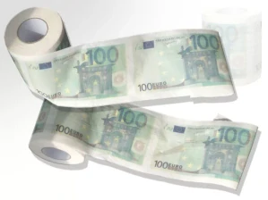 Toaletní papír - 100 Euro